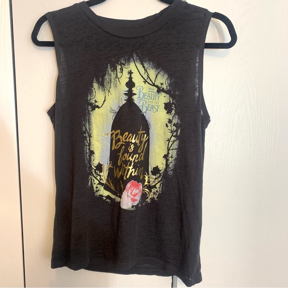 EUC. Disney tank top. Beauty and the Beast black top